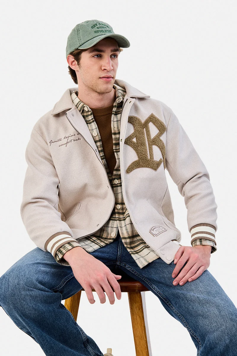 SNITCH Suede Embroidered Jacket